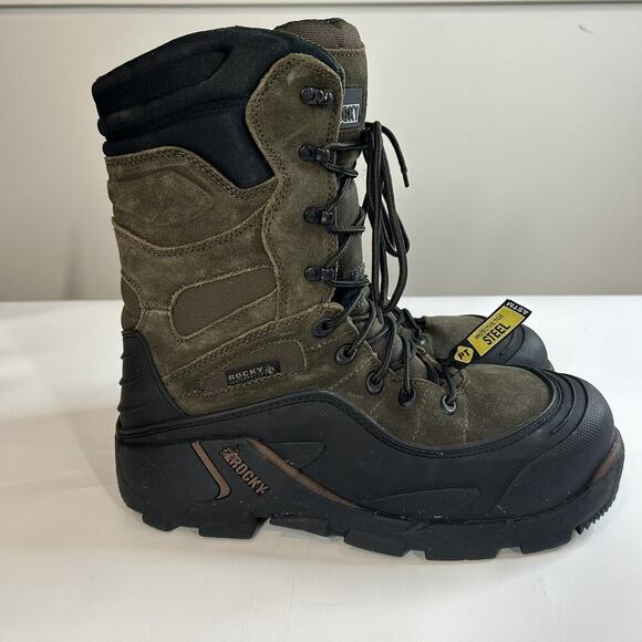 Rocky Blizzard Stalker Waterproof 1200G Insulated Steel Toe Boot 7465 Mens 10 M - Picture 5 of 11